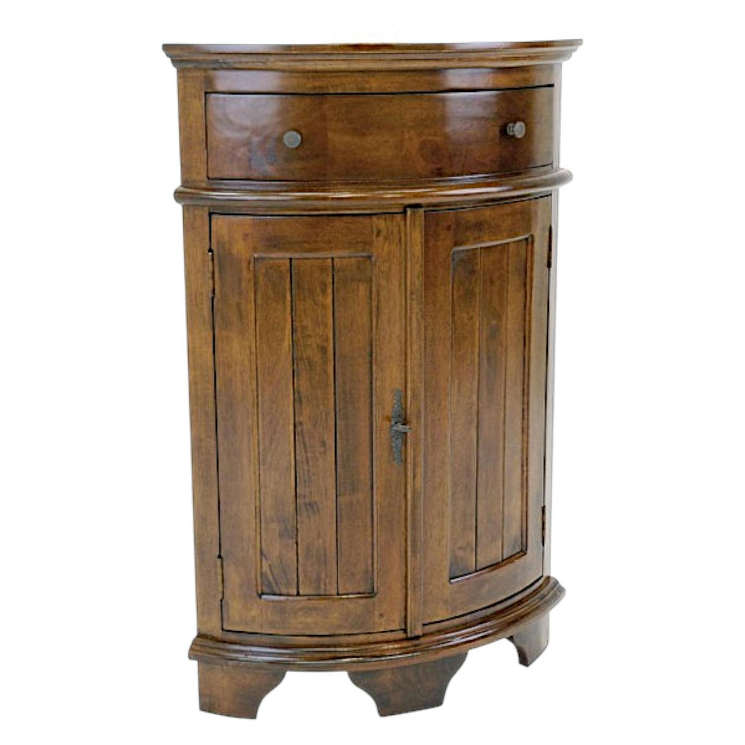Meuble d'angle en bois massif - Style élégant