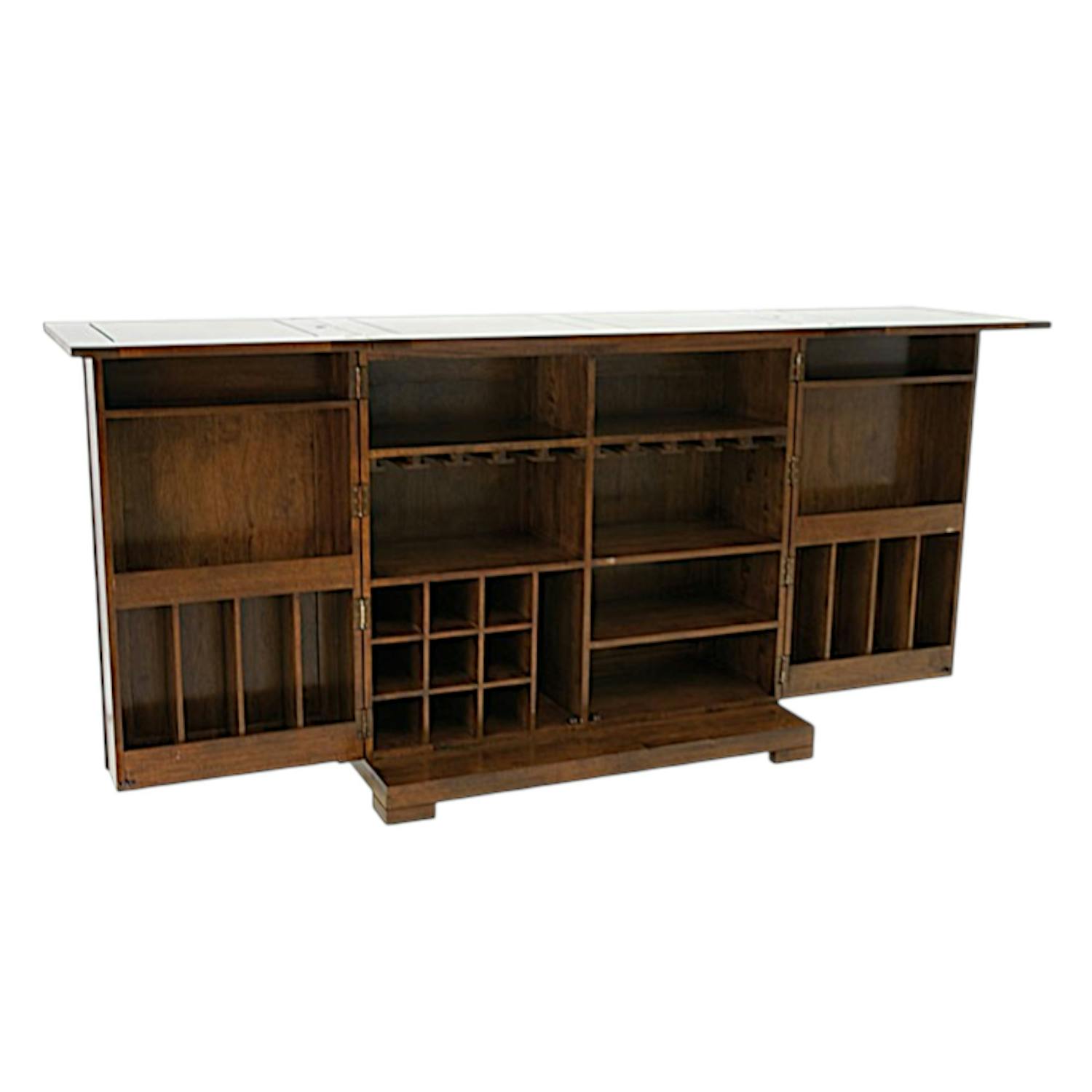Meuble bar en bois massif - Style moderne