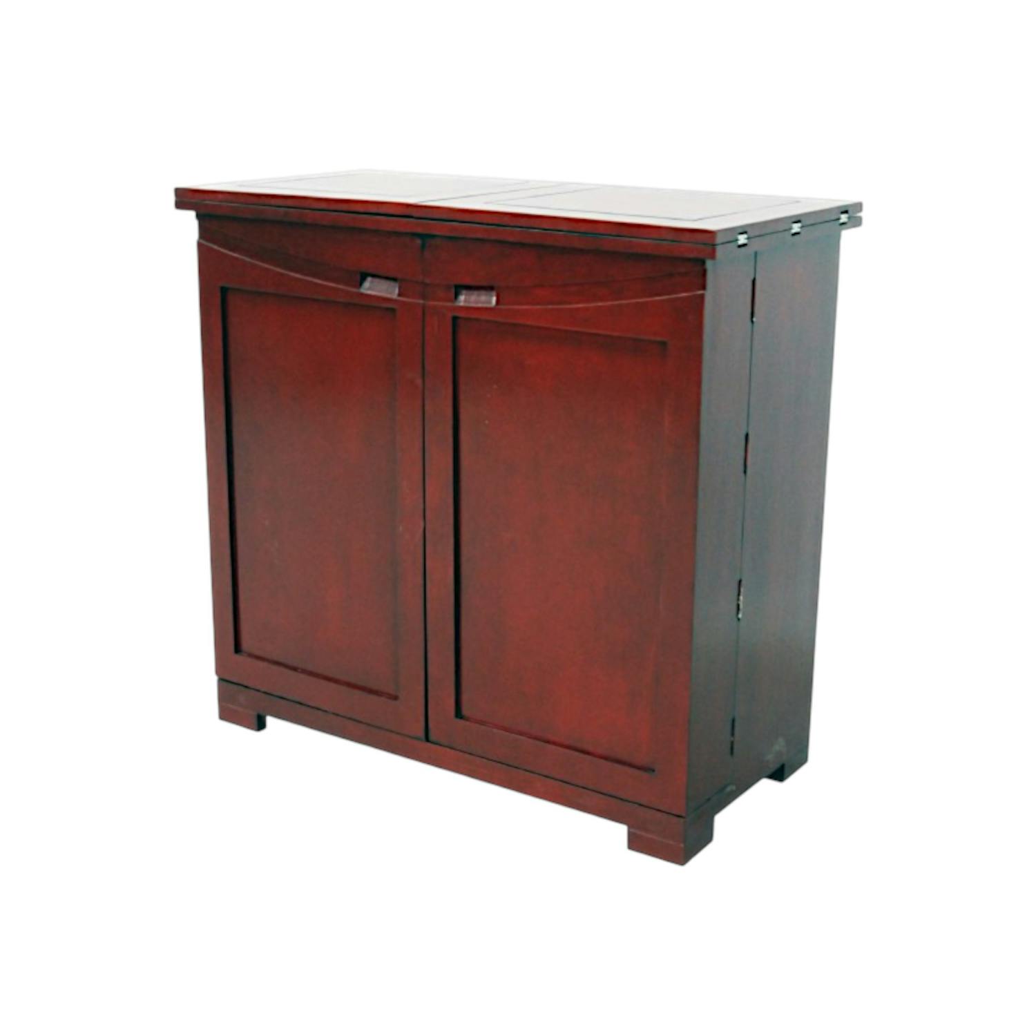 Meuble de bar pliant Hévéa 2 portes, 2 tiroirs 110/220x54x104cm NIAGARA