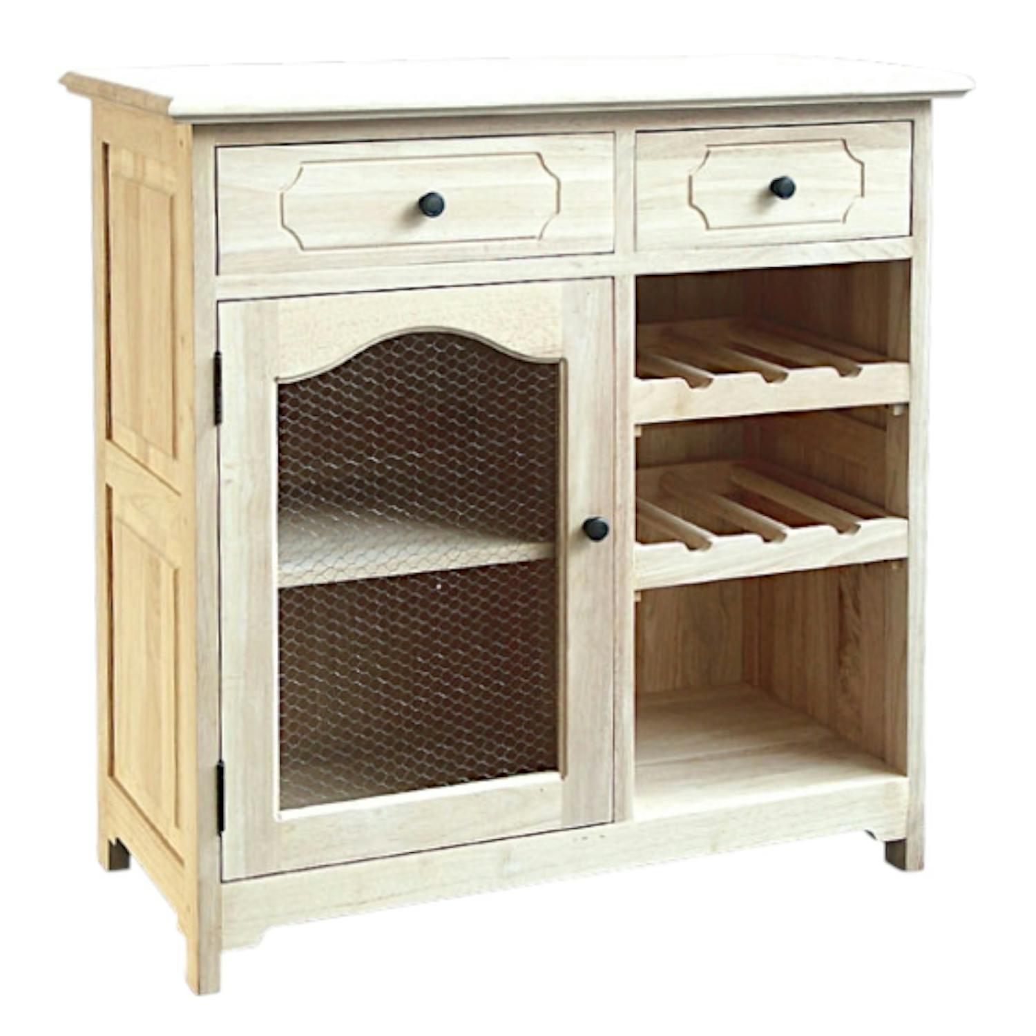 Rangement cuisine en bois massif - Style traditionnel