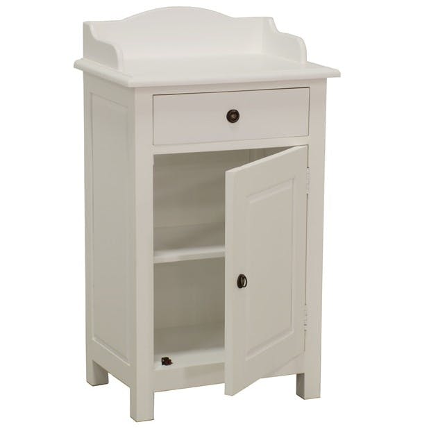 Meuble de rangement Hévéa 1 porte, 1 tiroir 55x38x96cm TRADITION