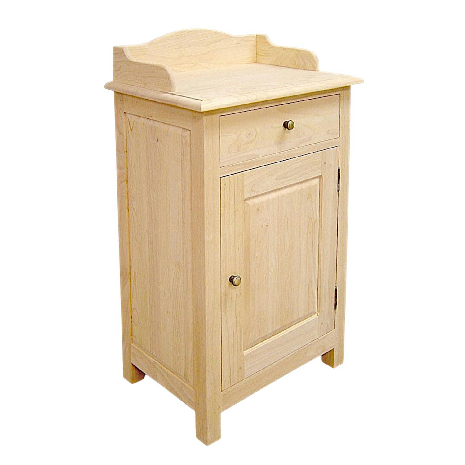 Meuble de rangement Hévéa 1 porte, 1 tiroir 55x38x96cm TRADITION