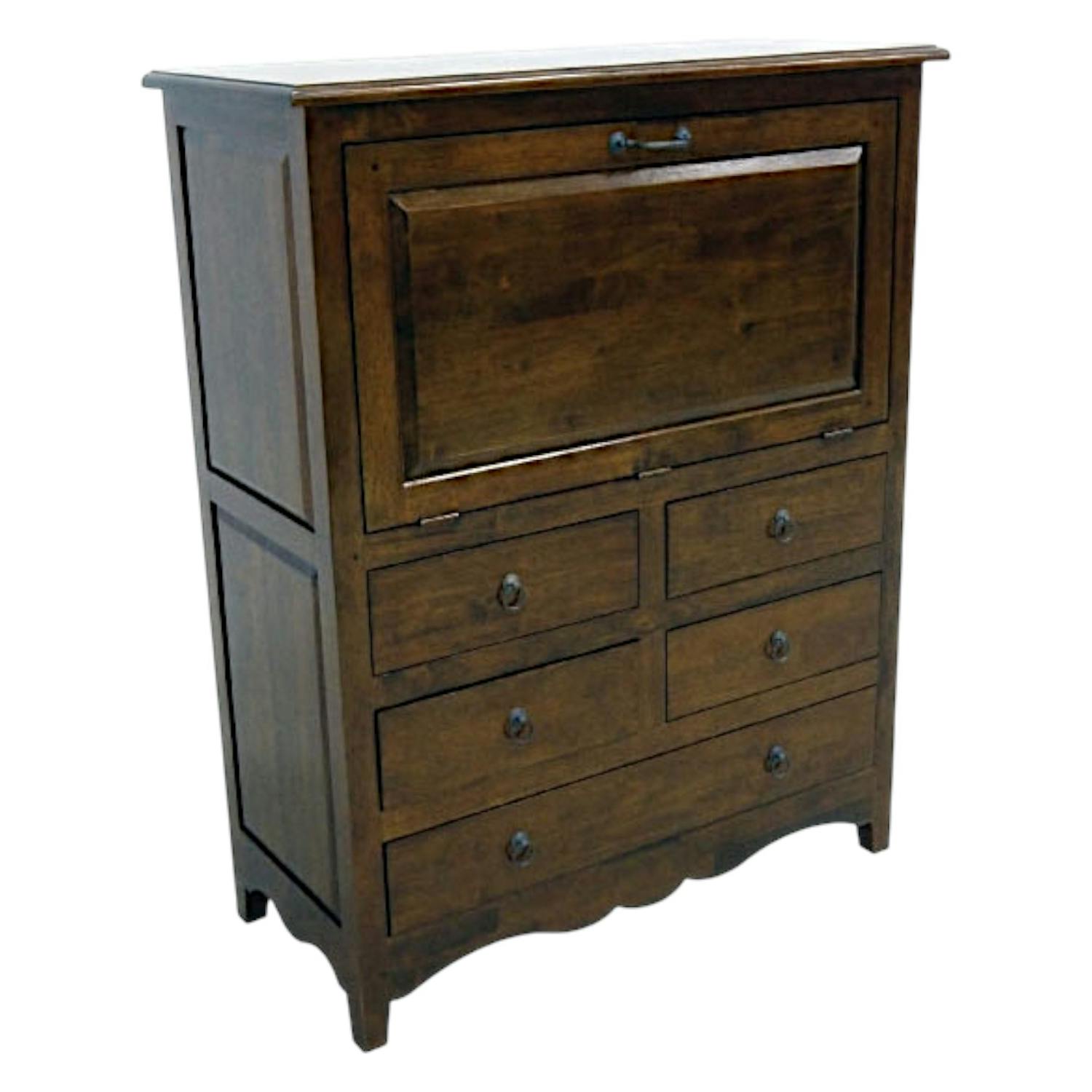 Meuble de bureau en bois massif - Style traditionnel