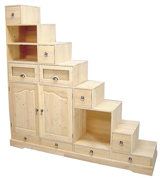 Bibliothèque Épurée en Bois Massif | LIGNART
