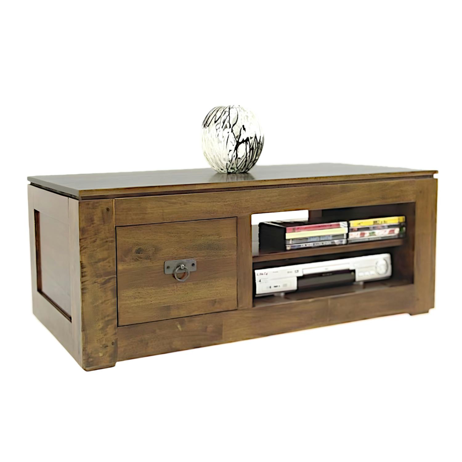 Meuble TV en bois massif - Style élégant