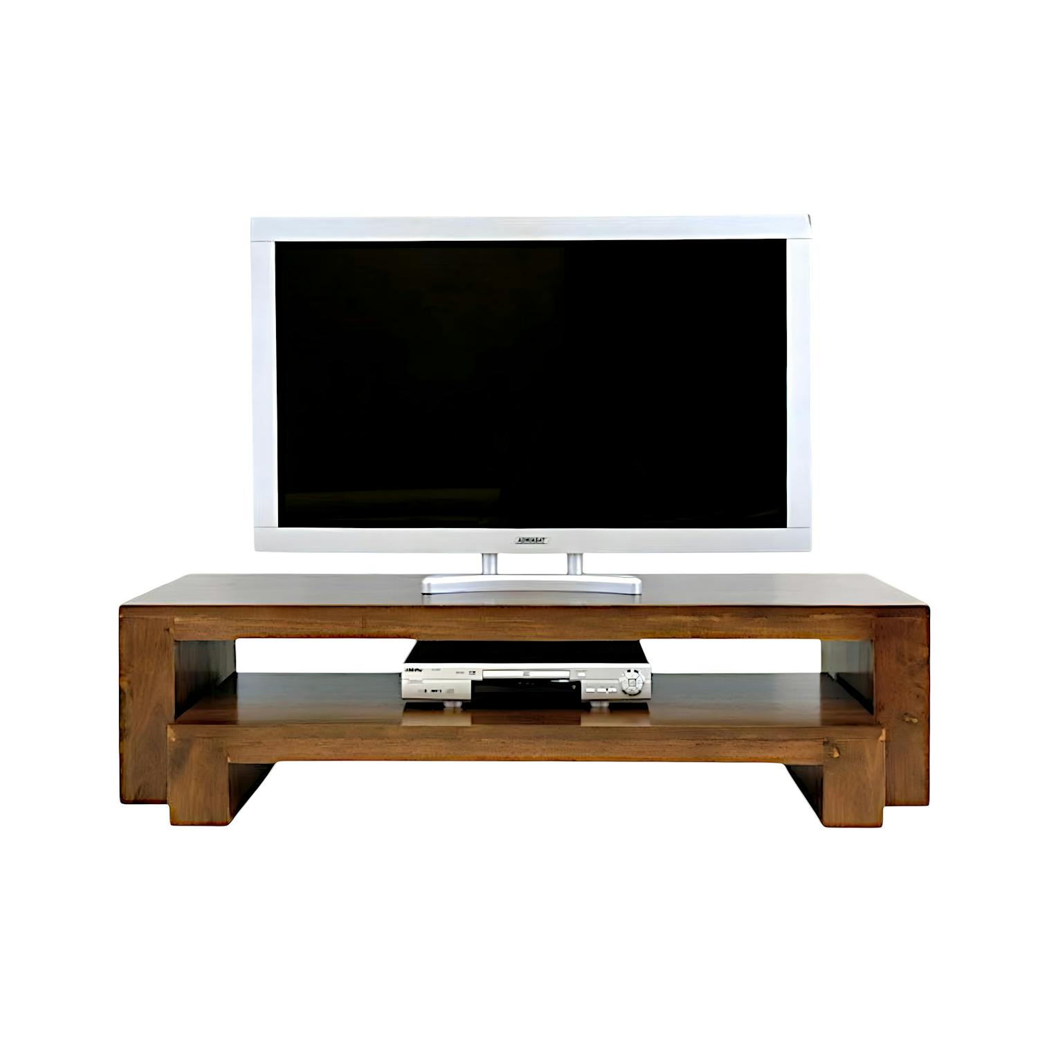 Meuble TV en bois massif - Style contemporain