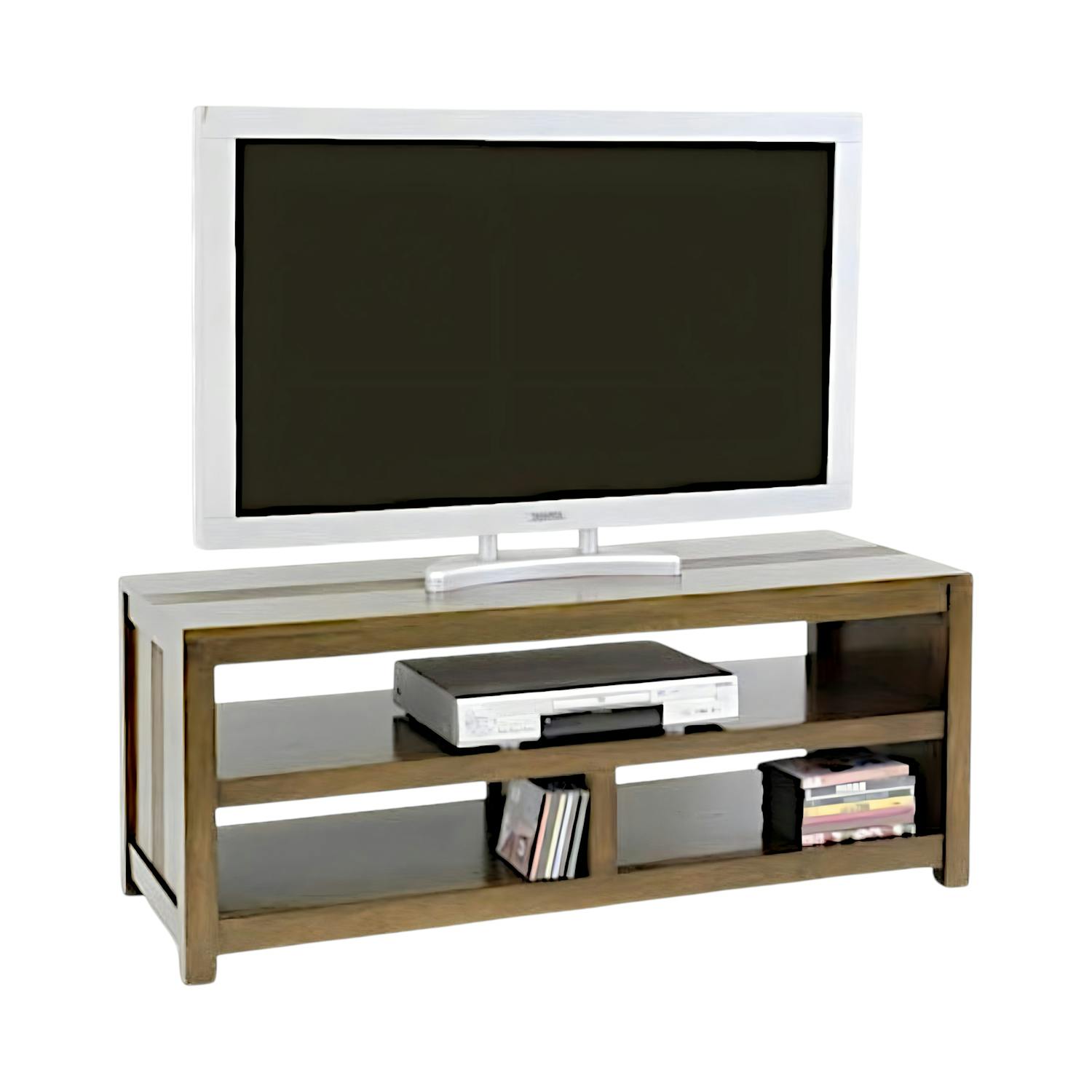Meuble TV en bois massif - Style élégant