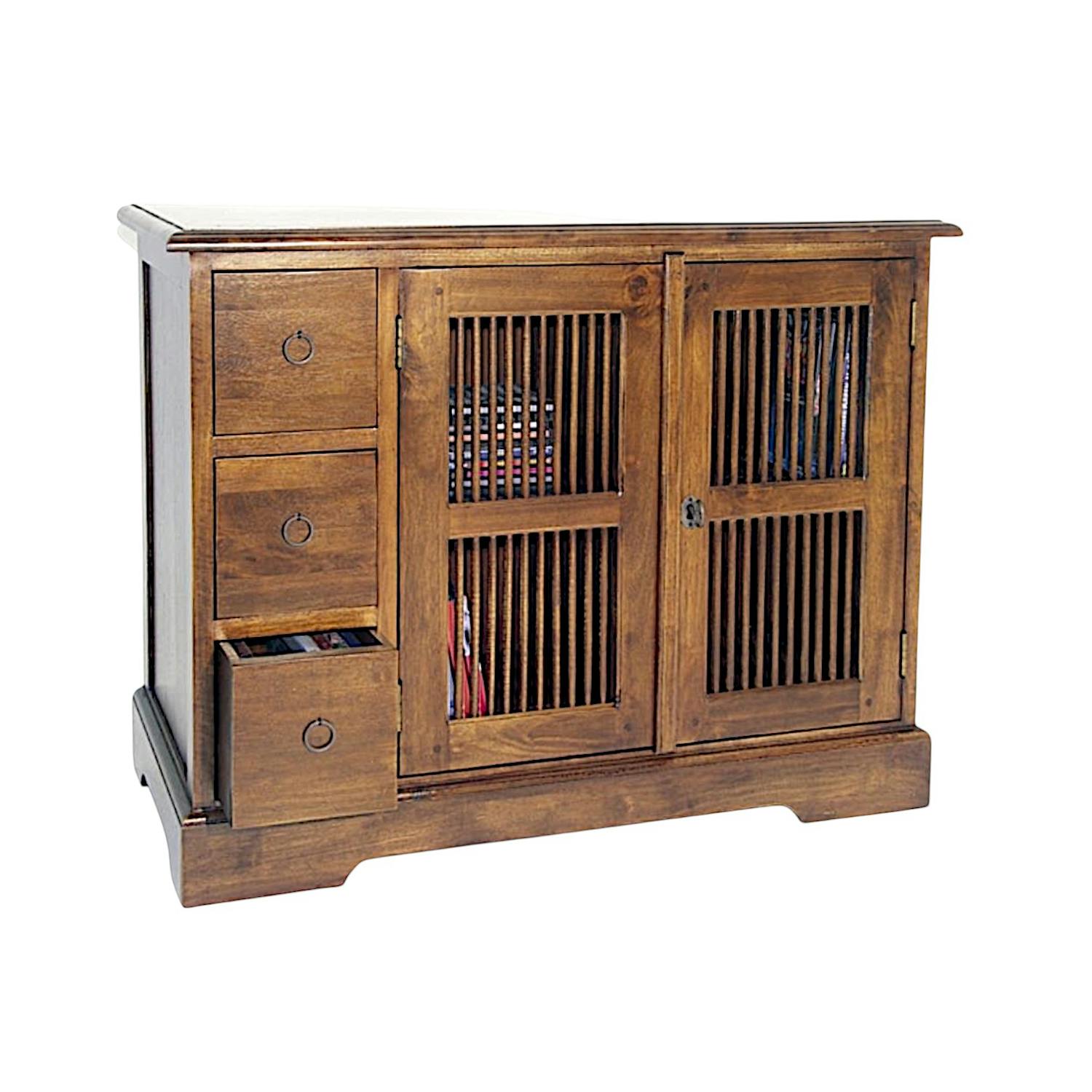 Meuble TV en Bois Massif - Style asiatique