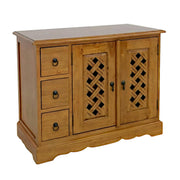 Meuble TV en bois massif - Style contemporain