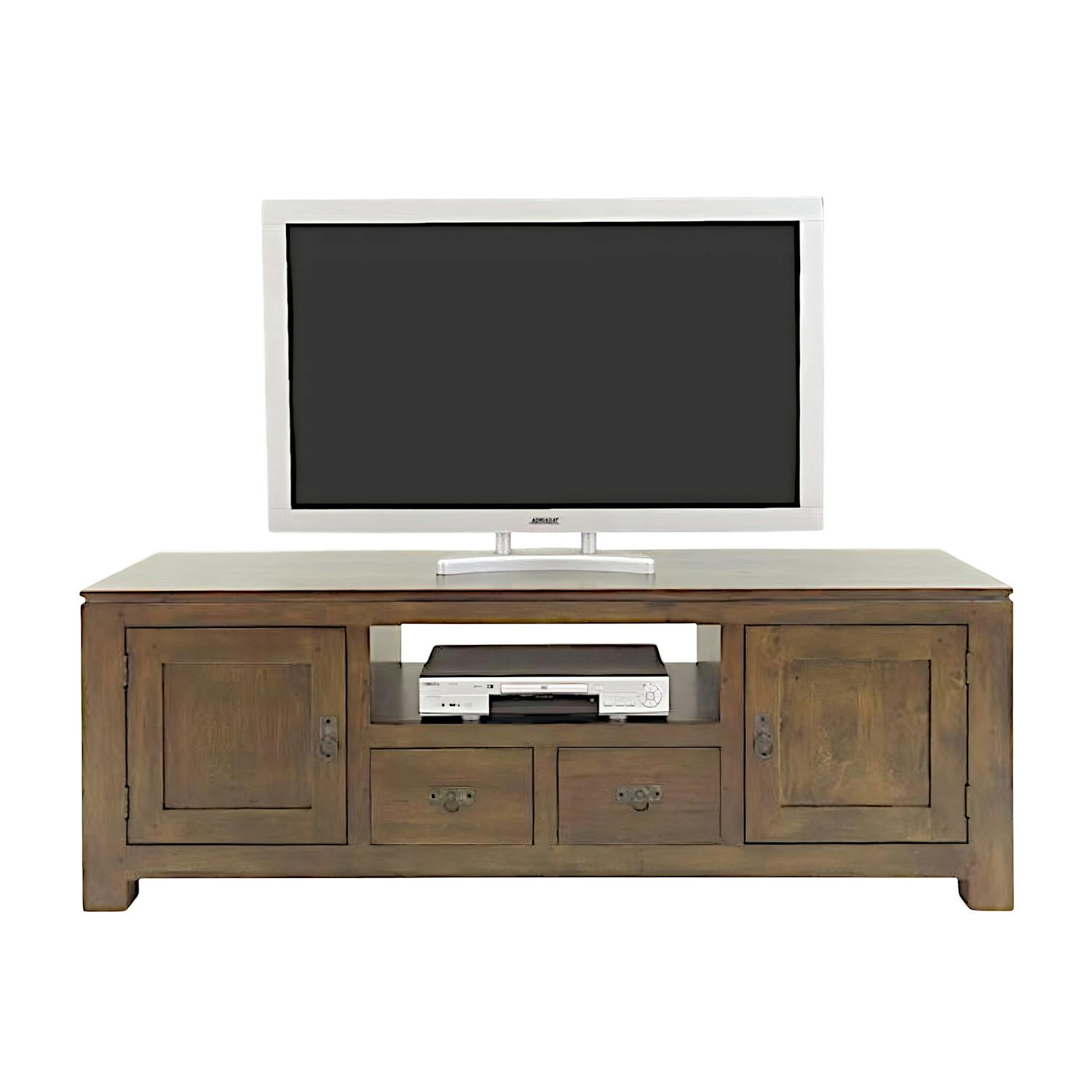 Meuble TV en bois massif - Style élégant