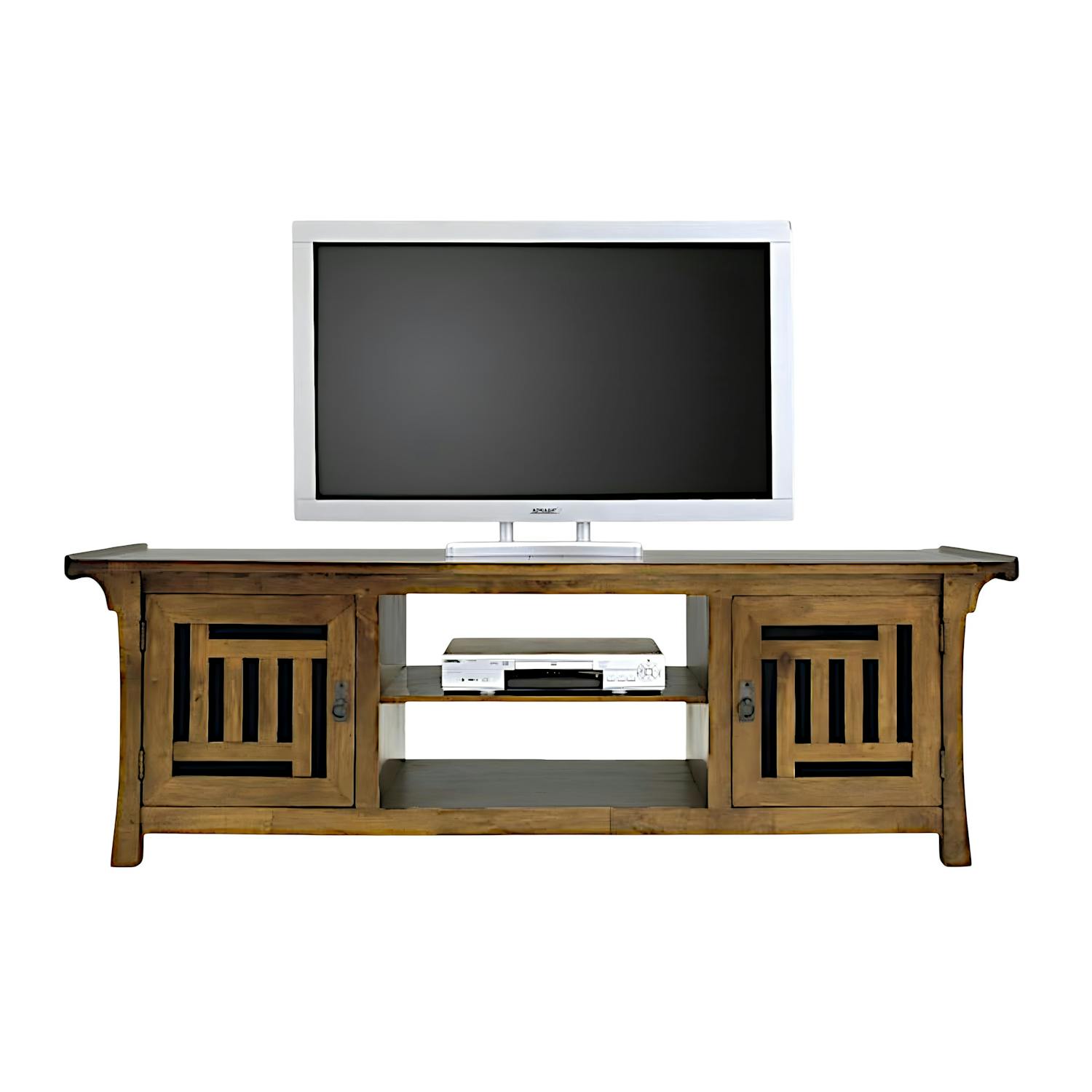 Meuble TV en bois massif - Style exotique