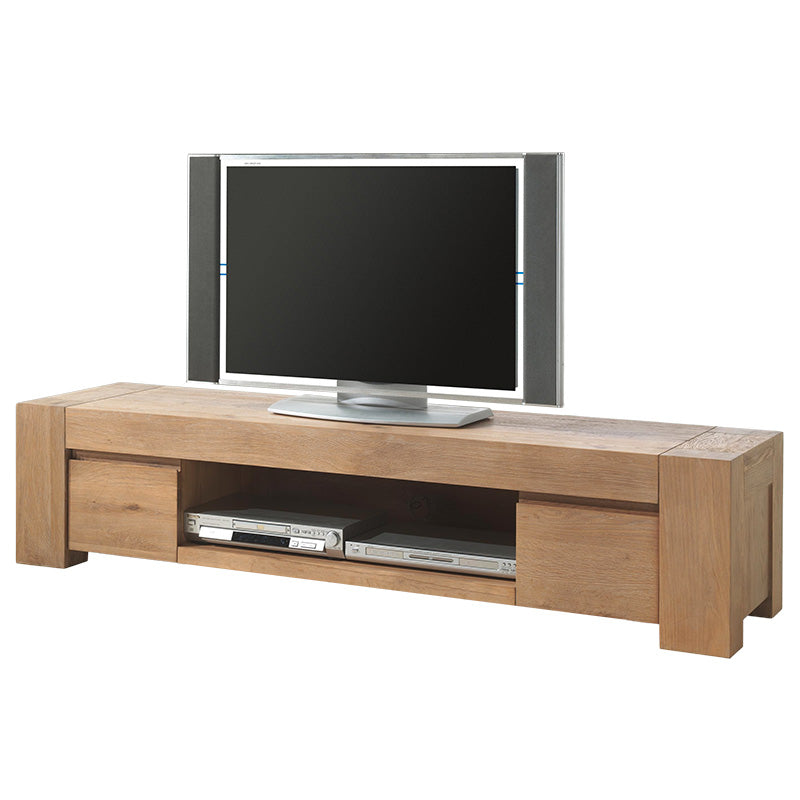 Meuble TV en chêne - Style contemporain