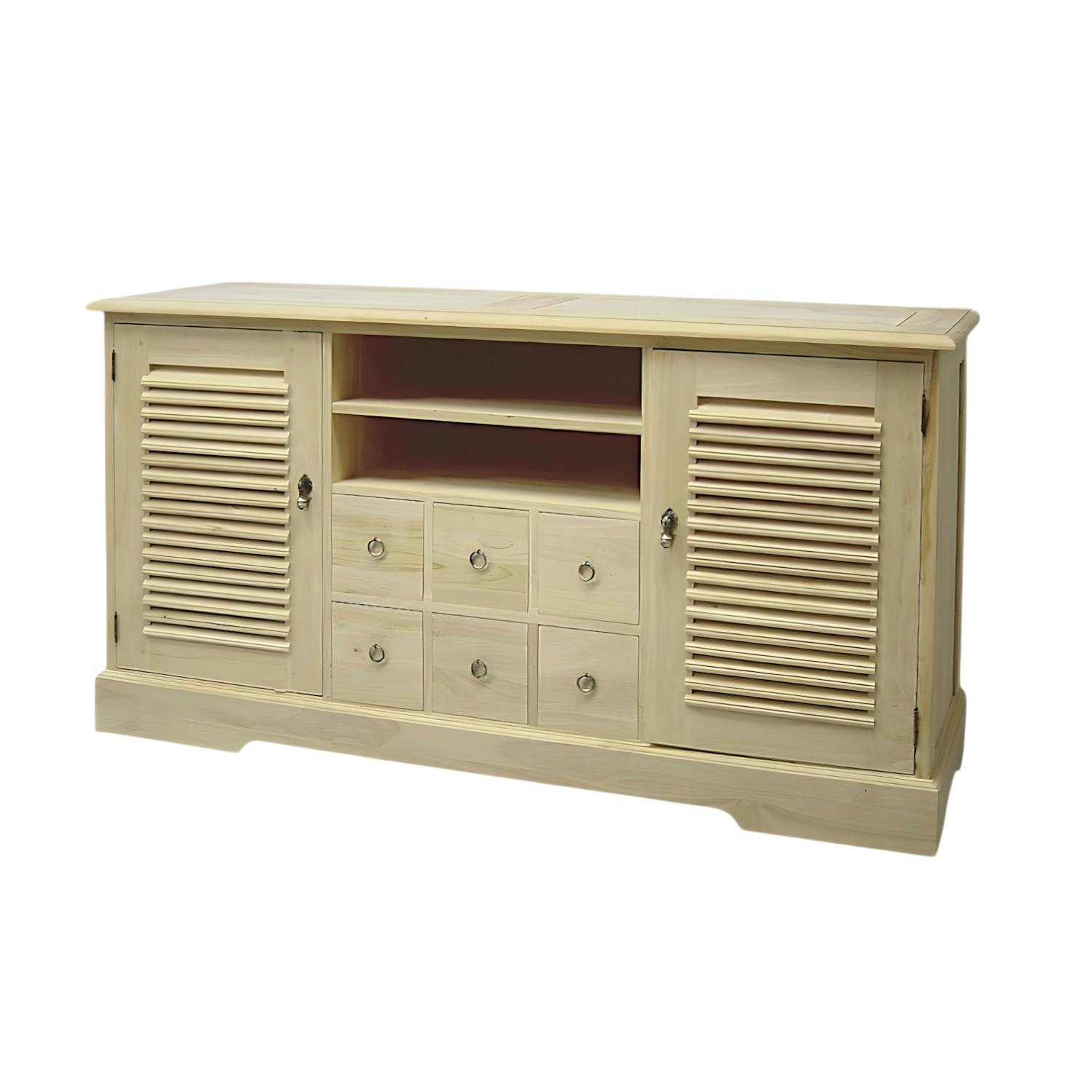 Buffet en bois massif - Style colonial