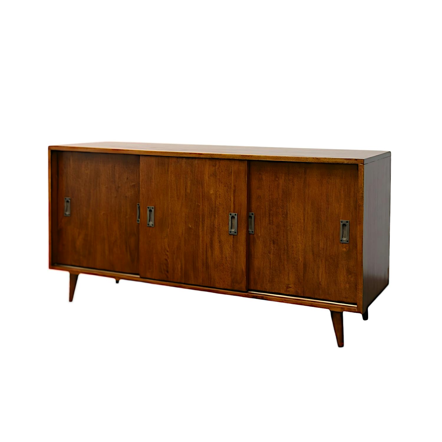 Meuble TV en bois massif - Style vintage