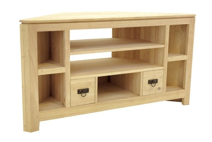 Meubles TV d'angle en bois massif - Style exotique