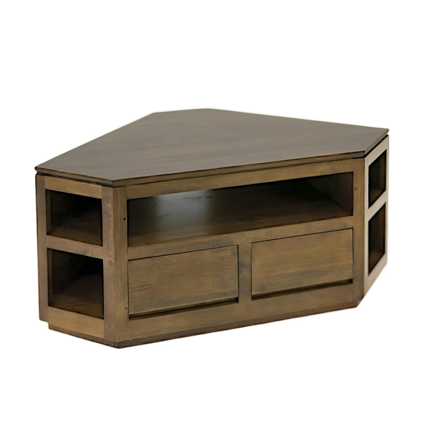 Meubles TV d'angle en bois massif - Style moderne