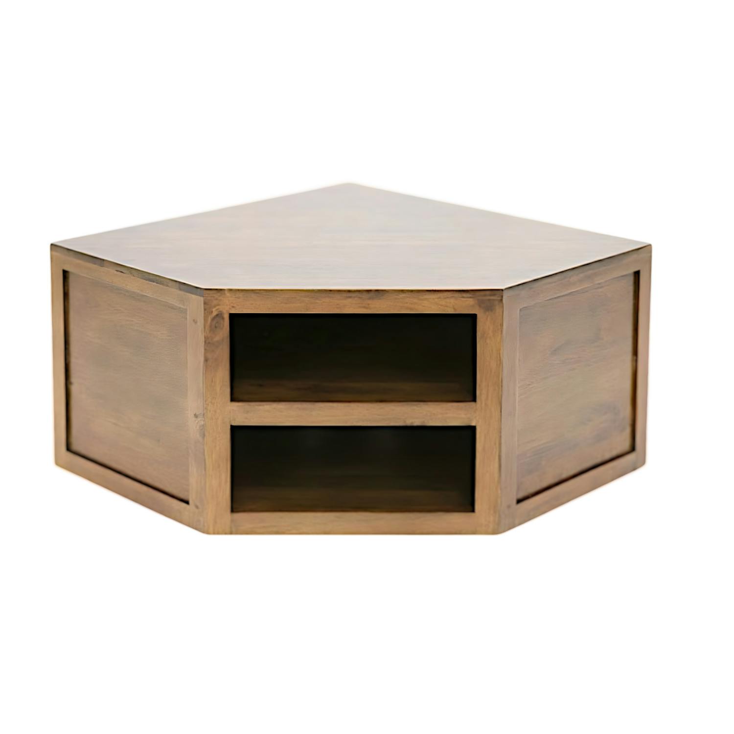 Meuble TV d'angle hévéa 76CM OLGA