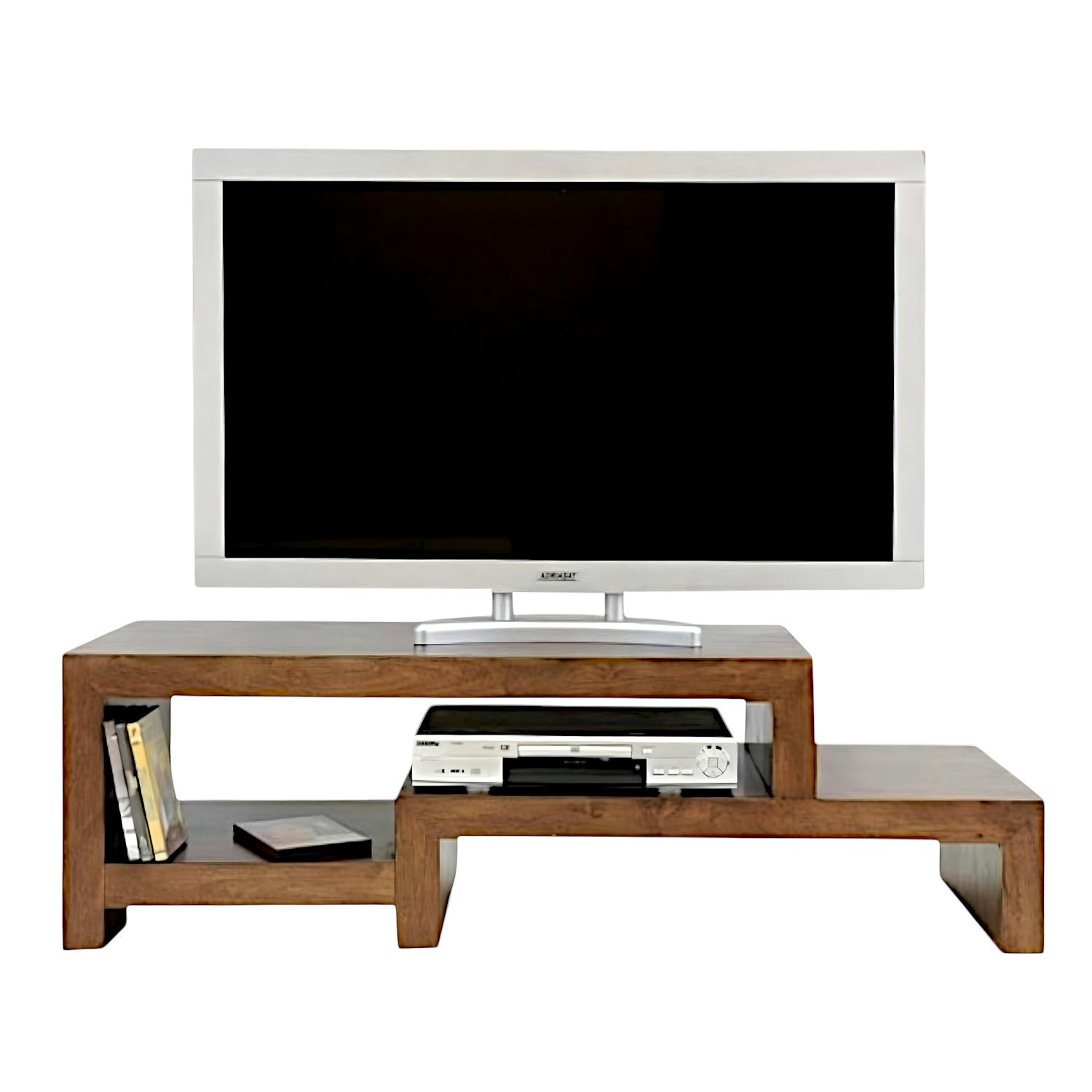 Meuble TV en Bois Massif - Style élégant