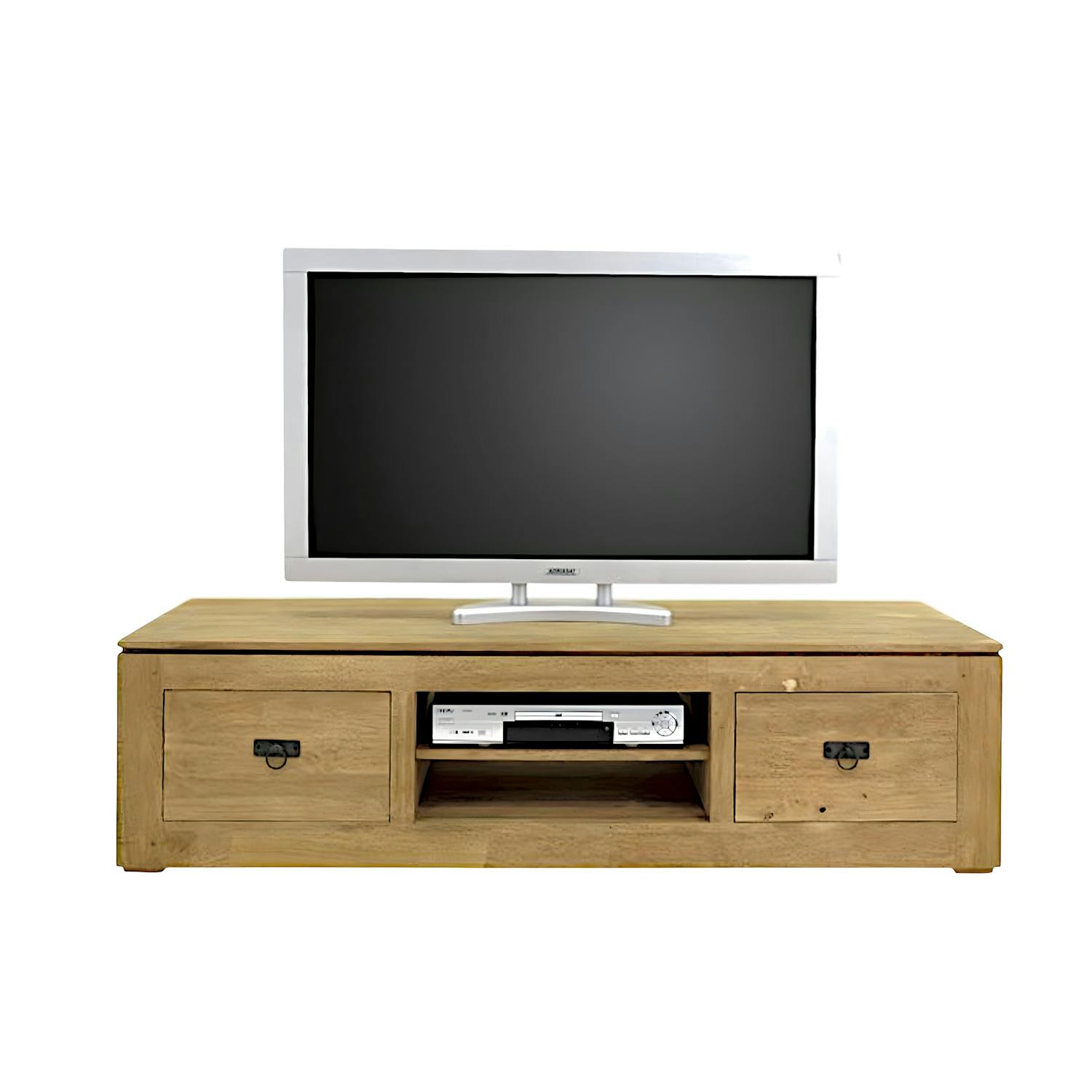 Meuble TV hévéa 150x40cm HELENA
