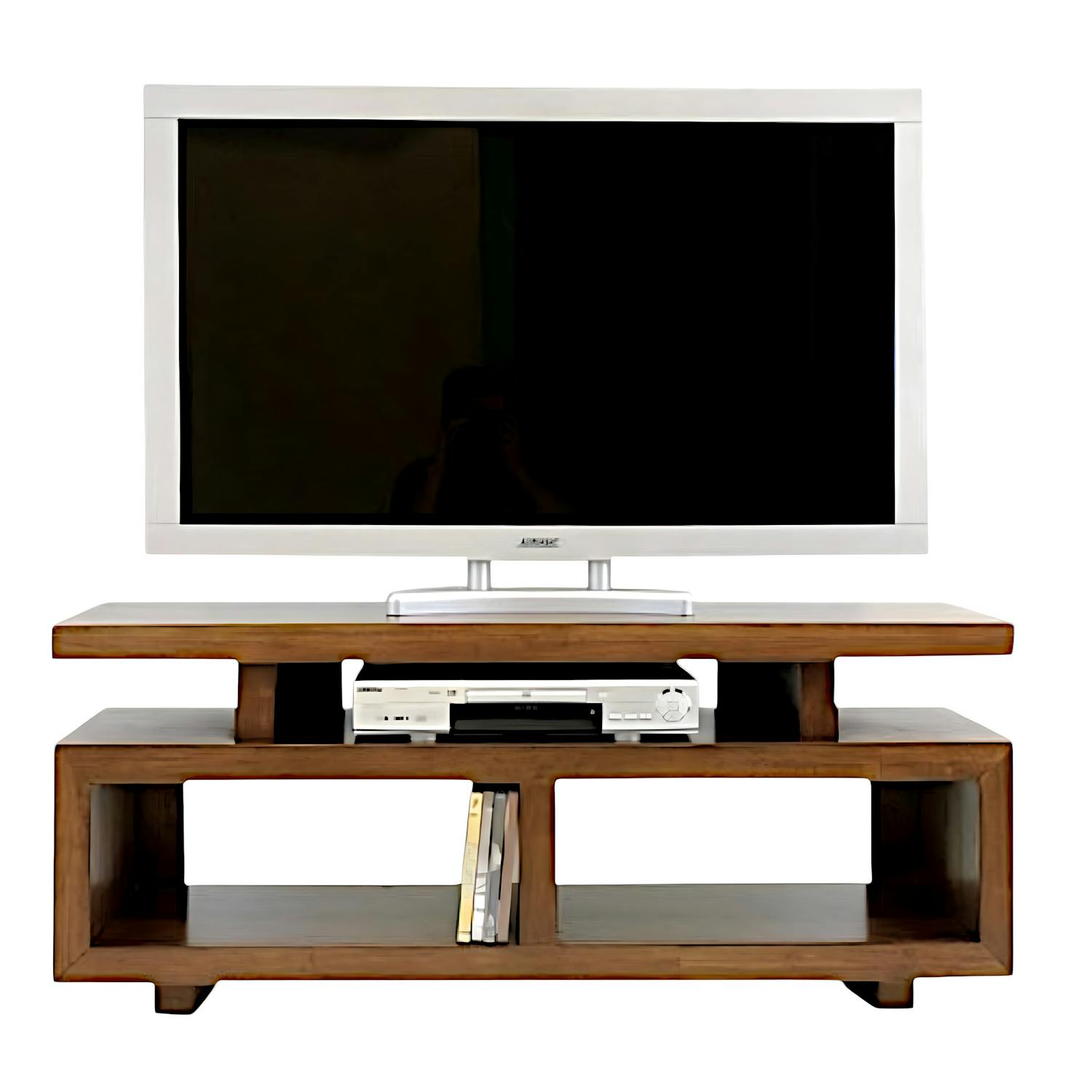 Meuble TV en bois massif - Style contemporain