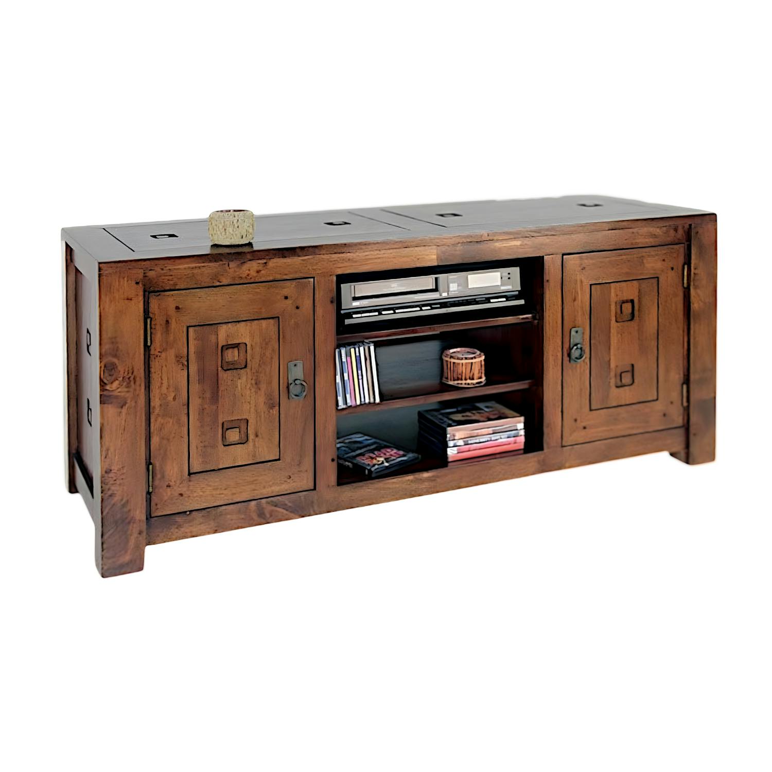 Meuble TV en bois massif - Style moderne