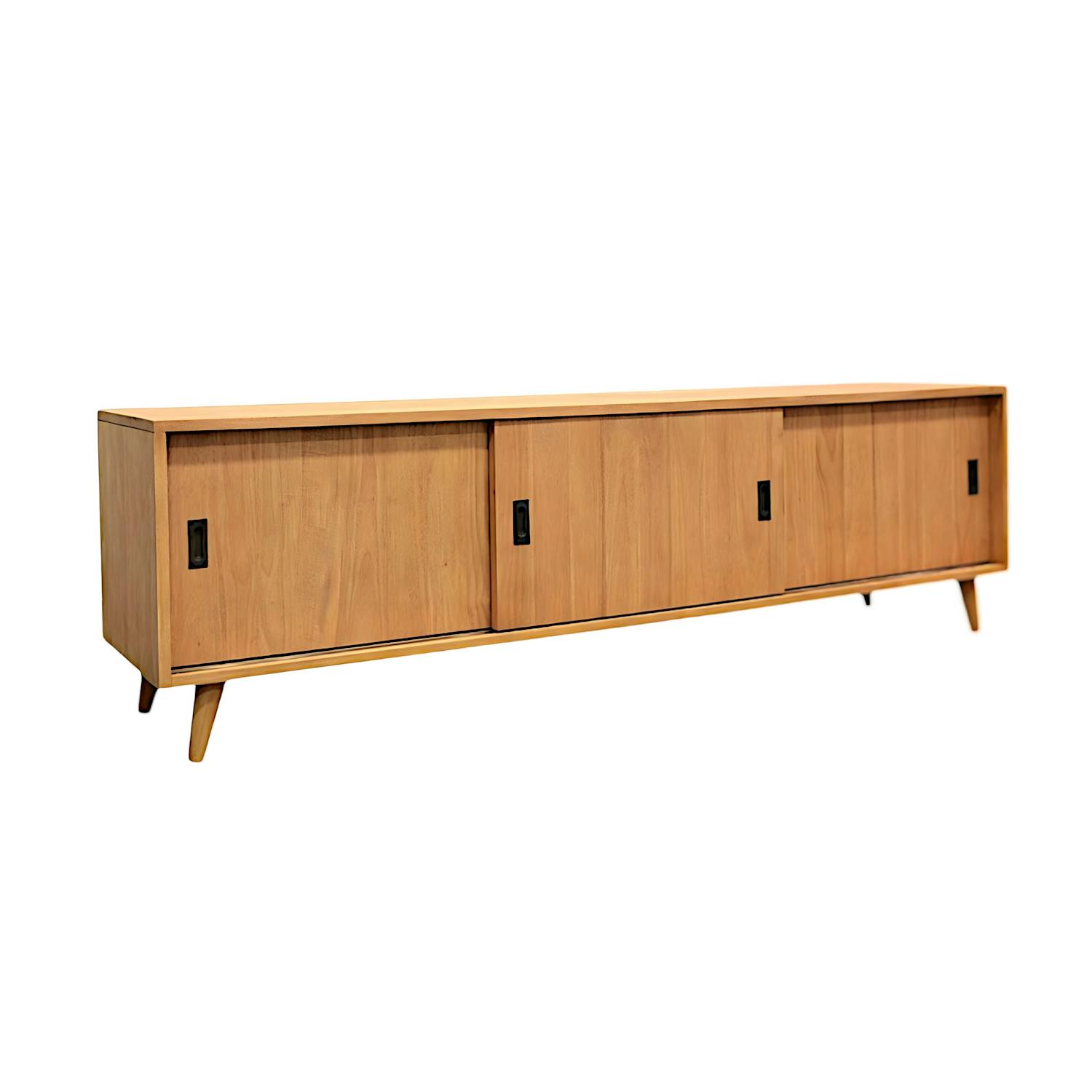 Meuble TV en bois massif - Style vintage