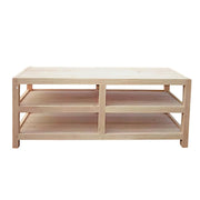 Meuble TV en bois massif - Style contemporain