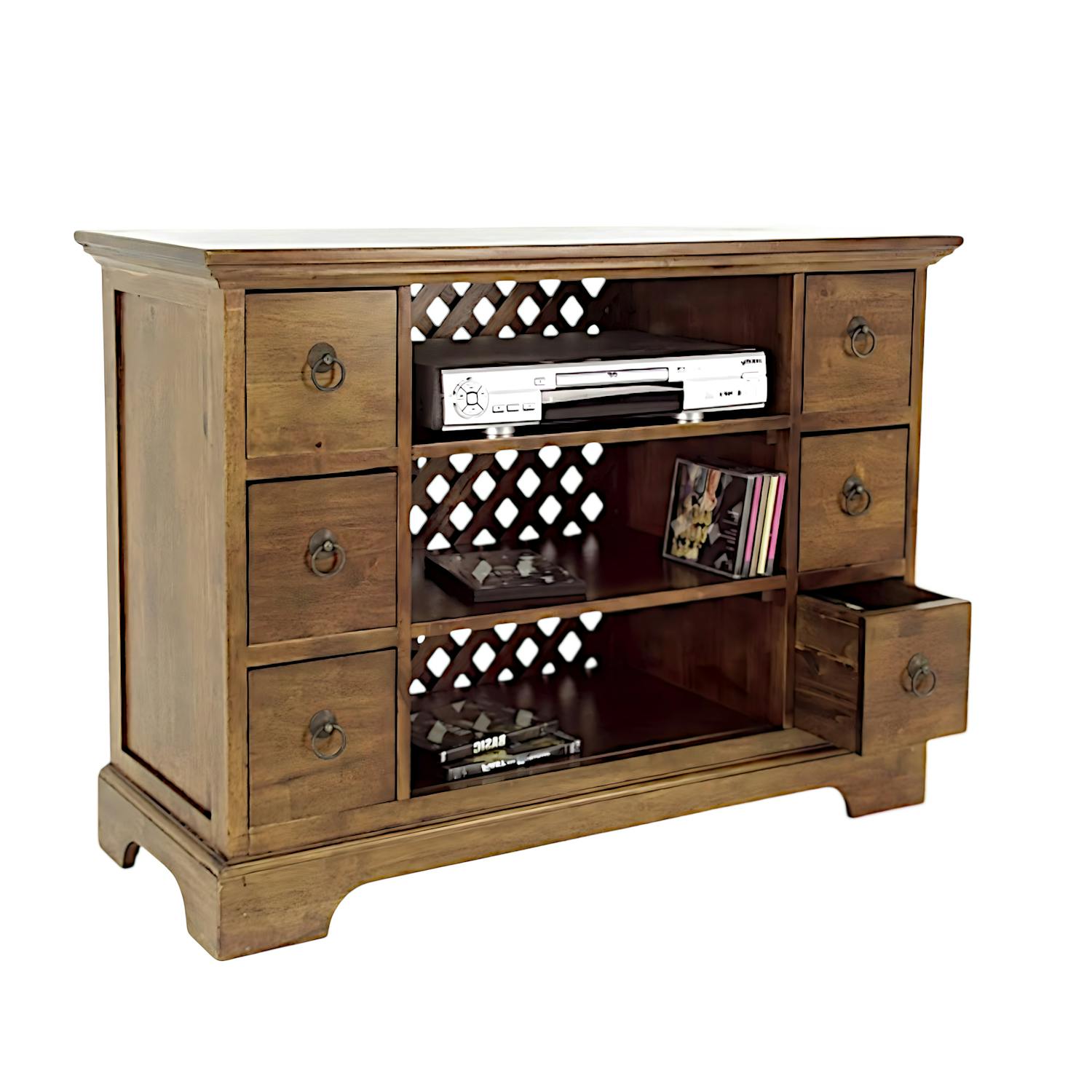 Meuble TV en bois massif - Style moderne
