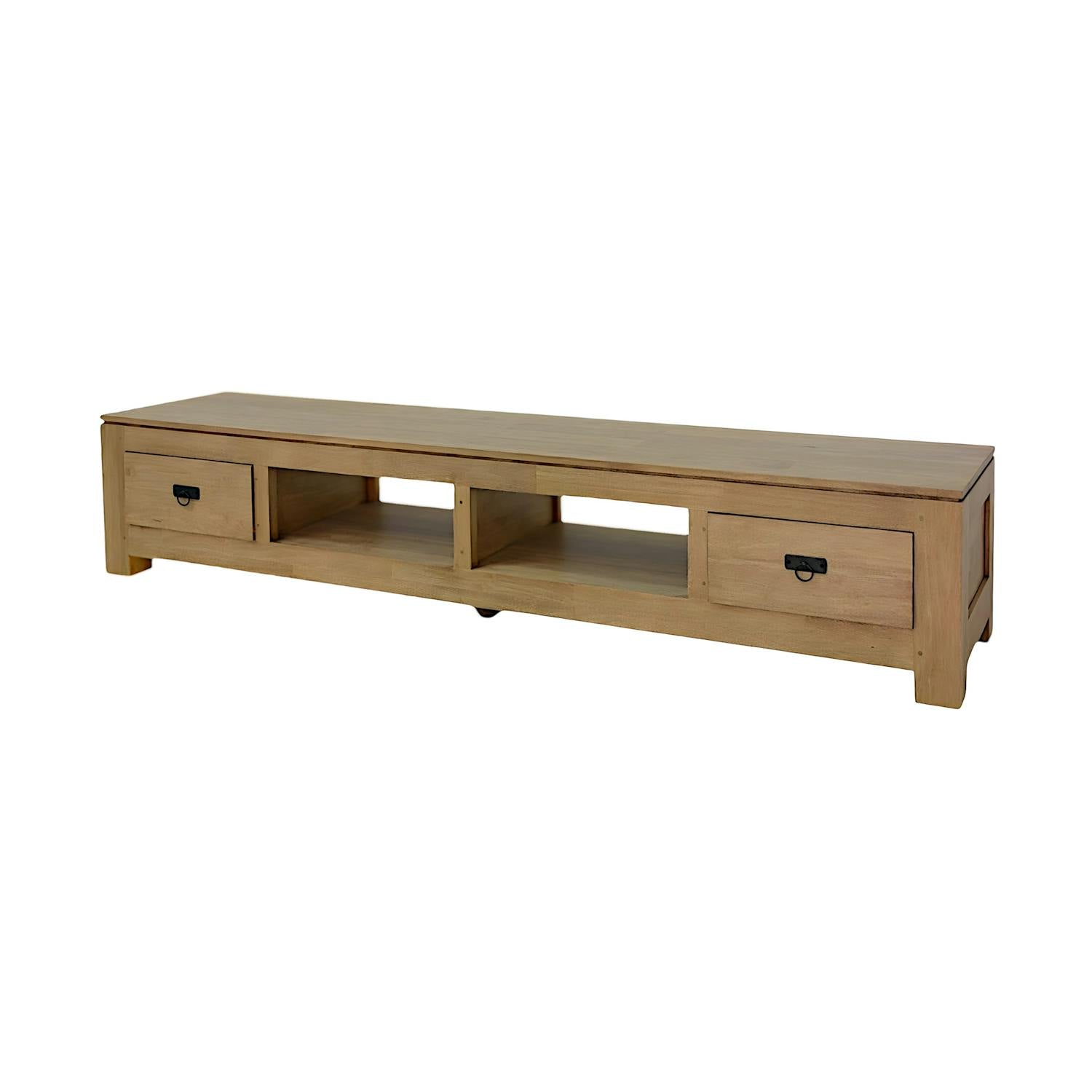 Meuble TV long bois massif HELENA
