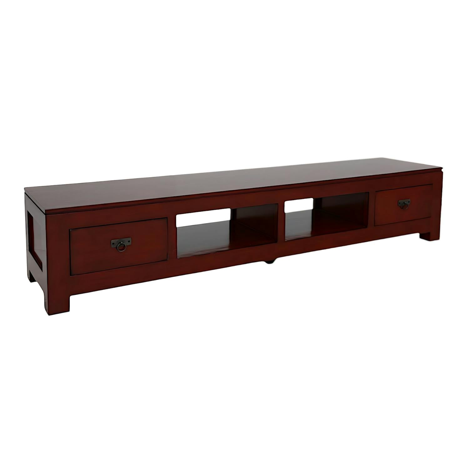 Meuble TV long bois massif HELENA