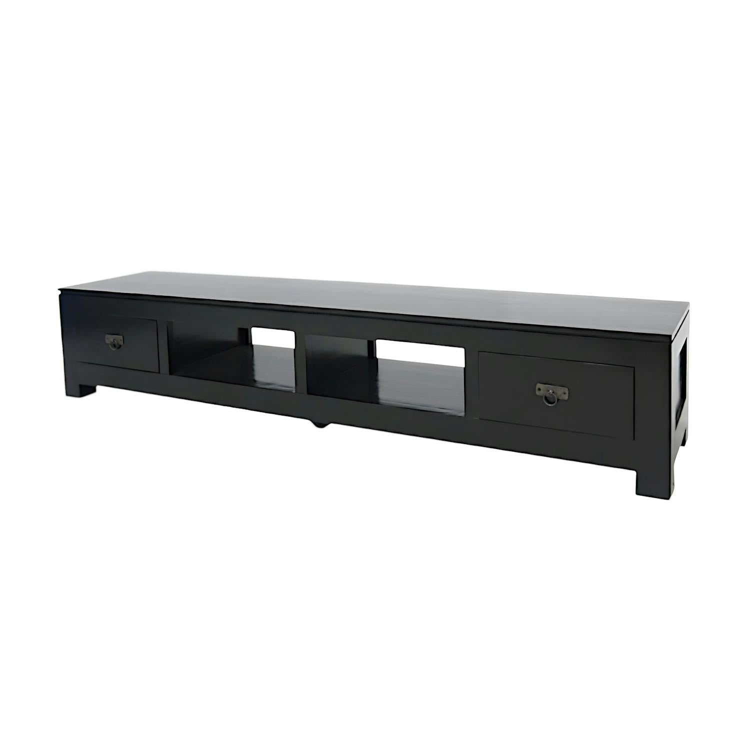 Meuble TV long bois massif HELENA