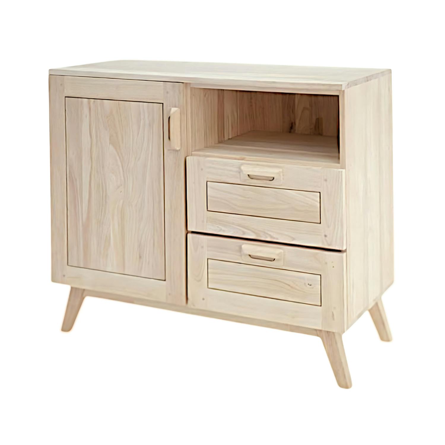 Petit buffet bois d'hévéa SIXTIES