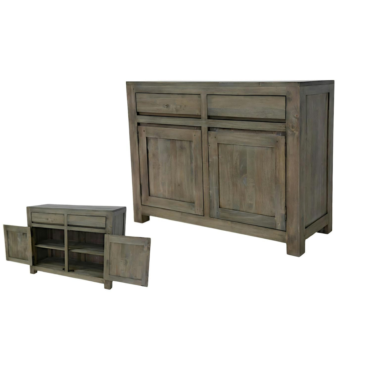 Petit buffet moderne bois massif OLGA