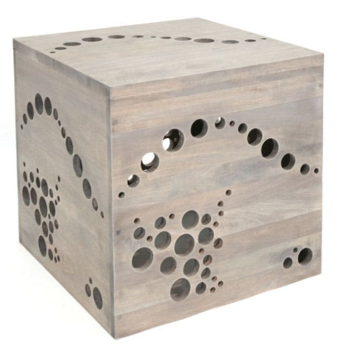 Pouf en Bois Massif - Style moderne