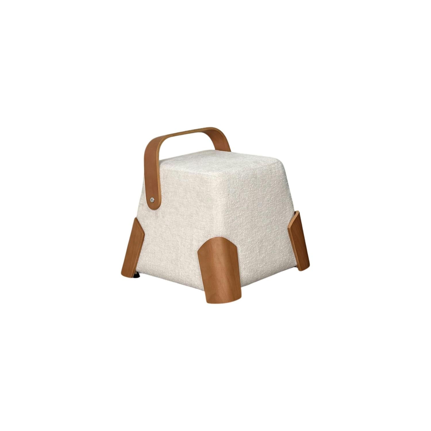 Pouf en Bois Massif - Style moderne