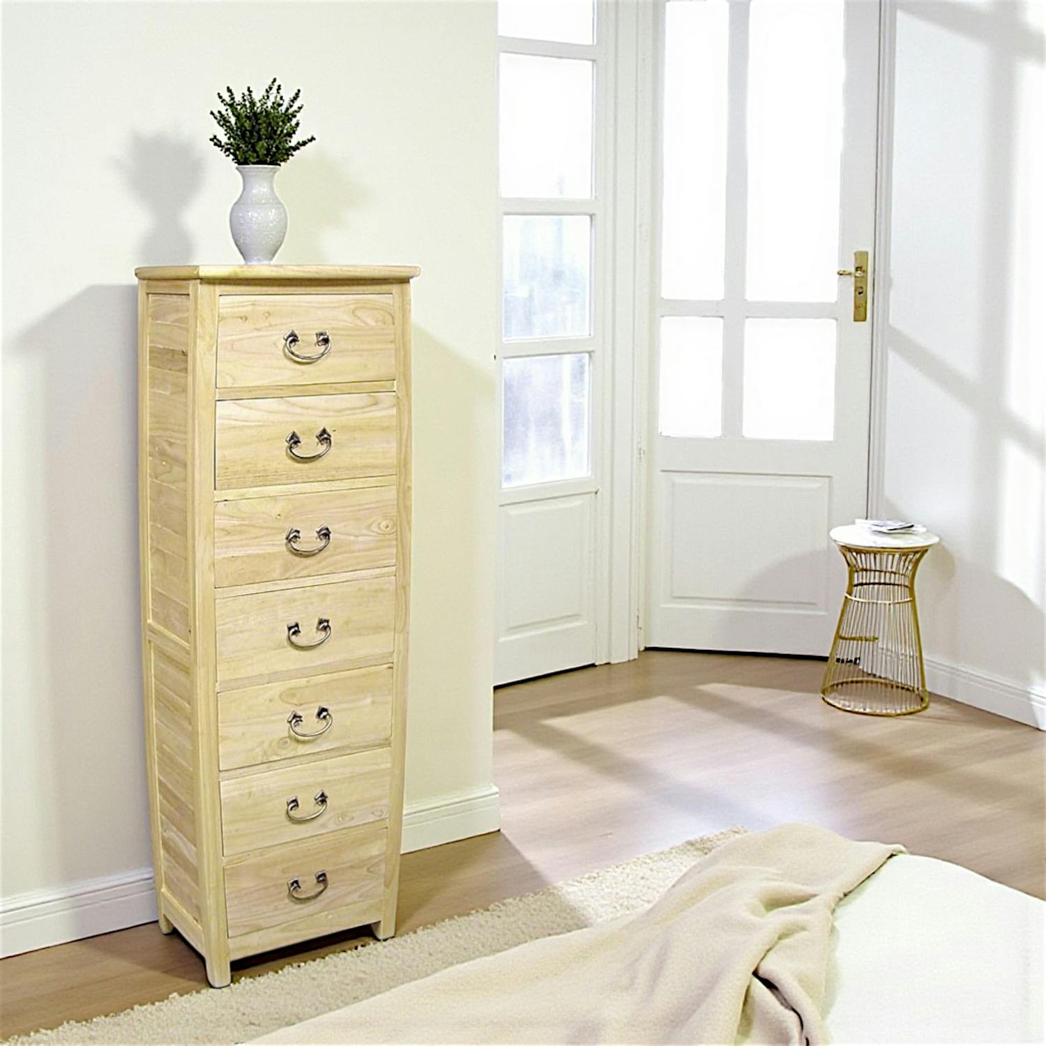 Semainier en bois massif - Style moderne