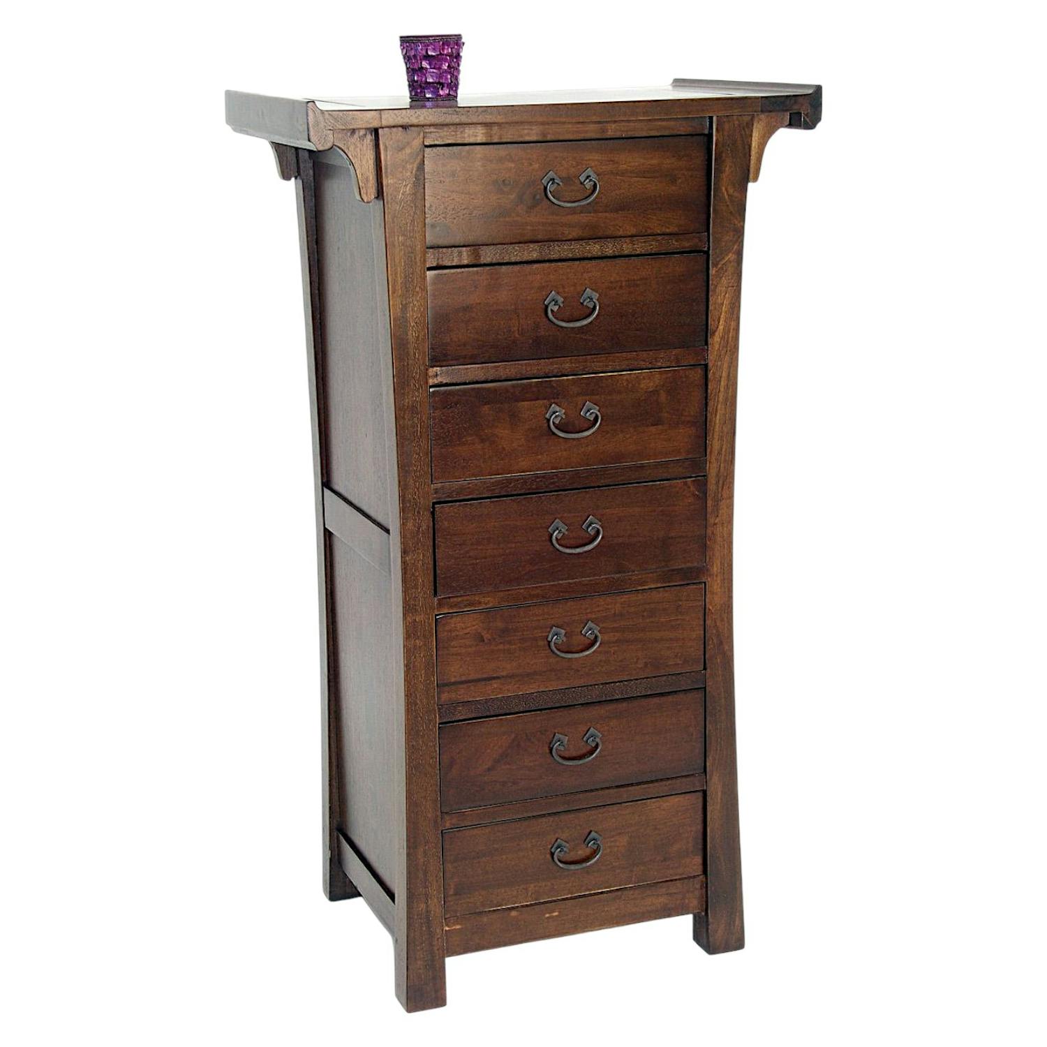 Semainier en bois massif - Style colonial