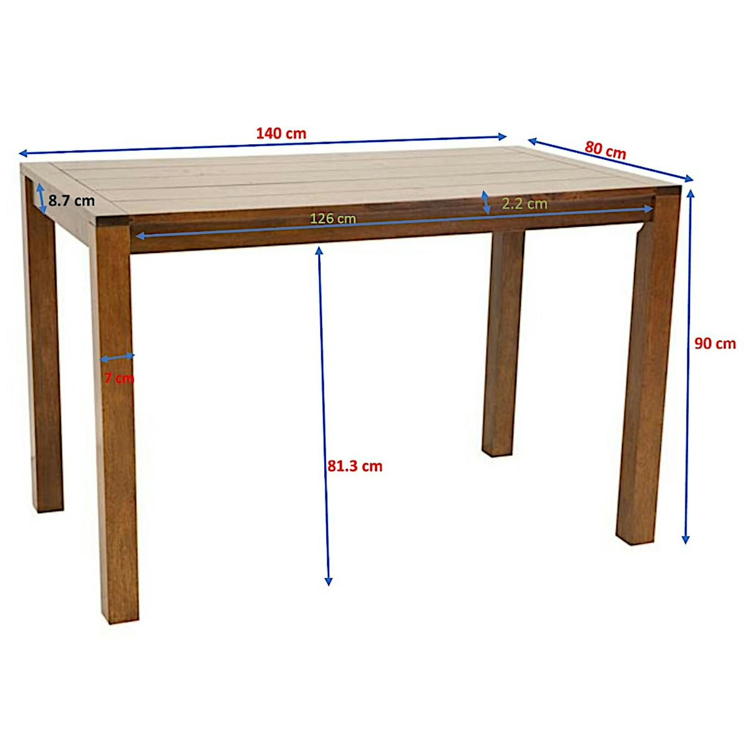Table bar ATTAN 140x80x90cm