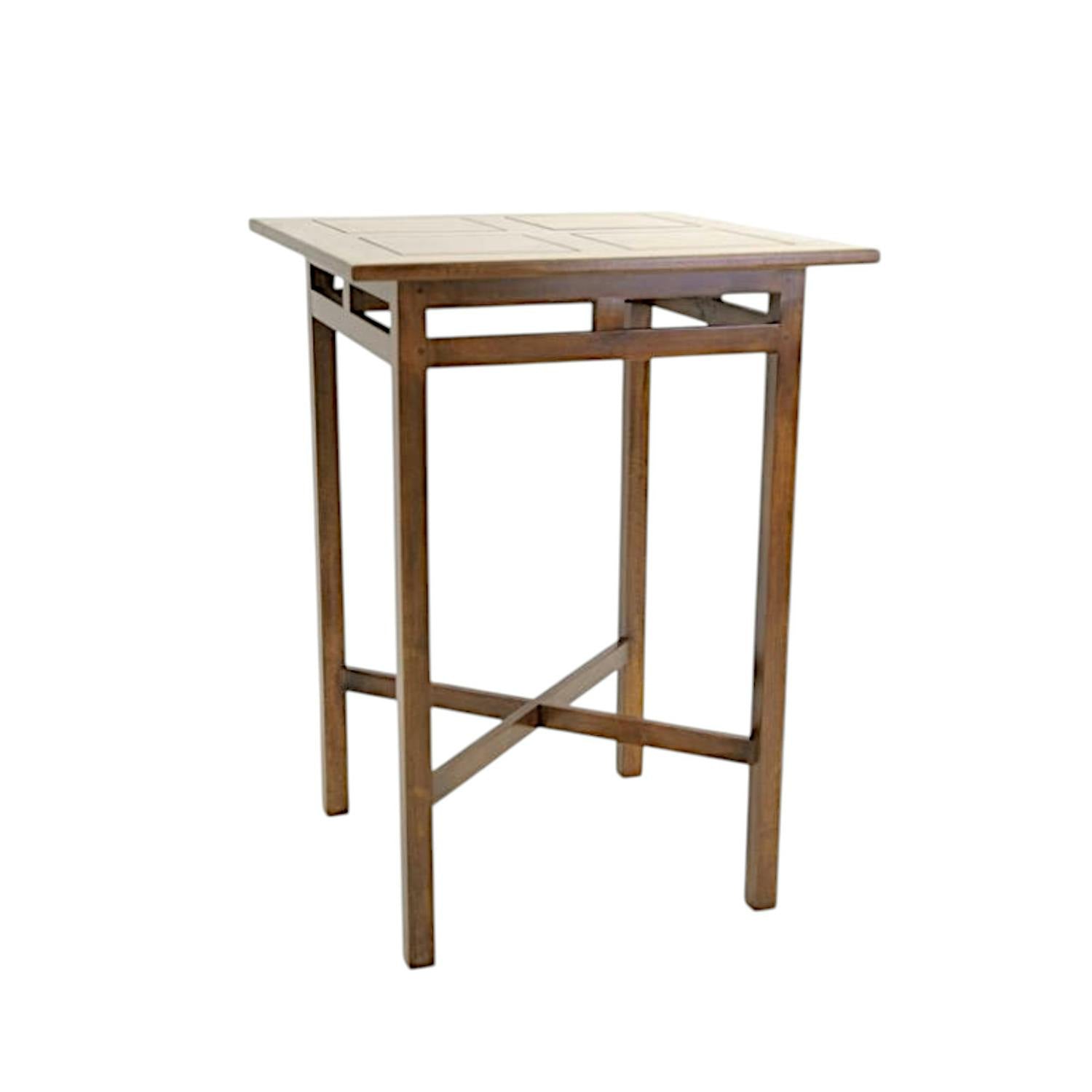 Table bar hévéa 80x80x110cm MAORI