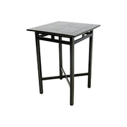 Table haute en bois massif - Style colonial