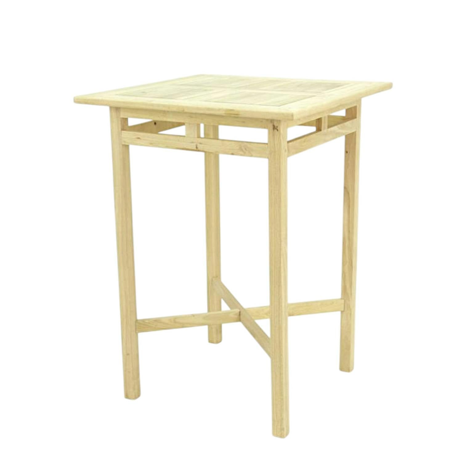 Table bar hévéa 80x80x110cm MAORI