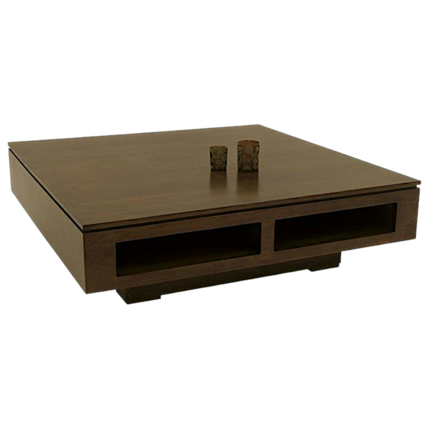 Table basse en bois massif - Style contemporain