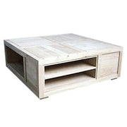Table basse en bois massif - Style contemporain