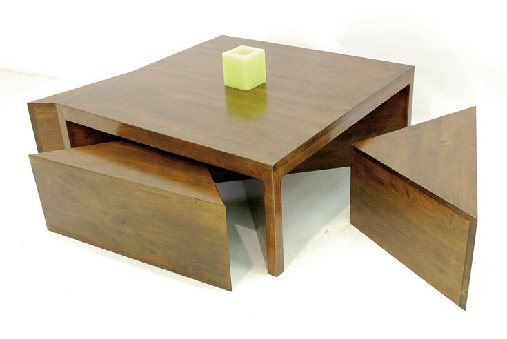 Table basse en bois massif - Style moderne