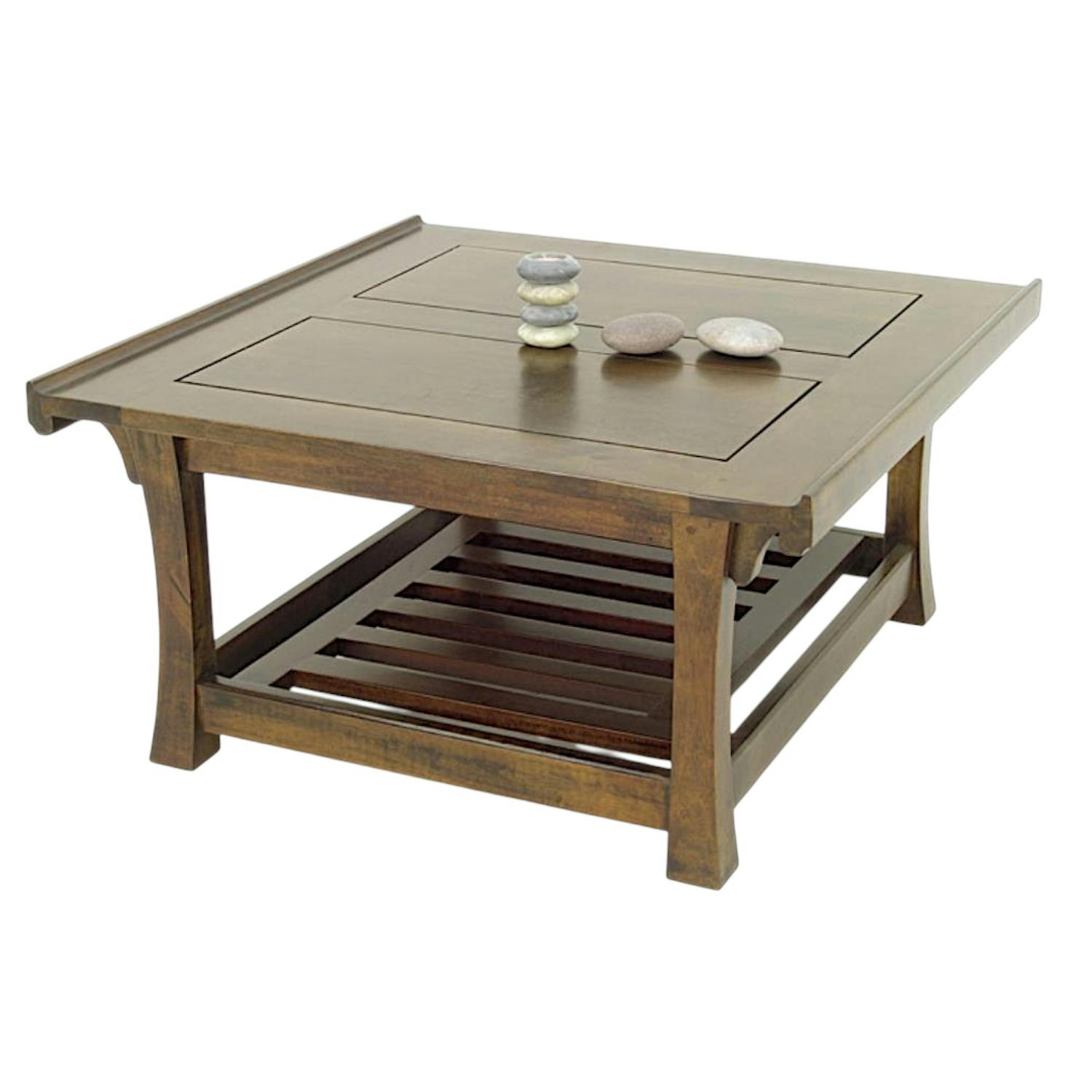 Table basse en bois massif - Style contemporain