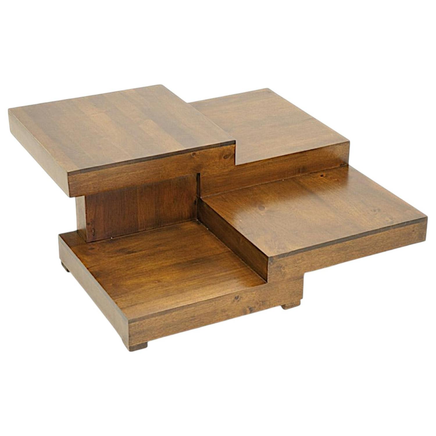 Table basse en bois massif - Style moderne