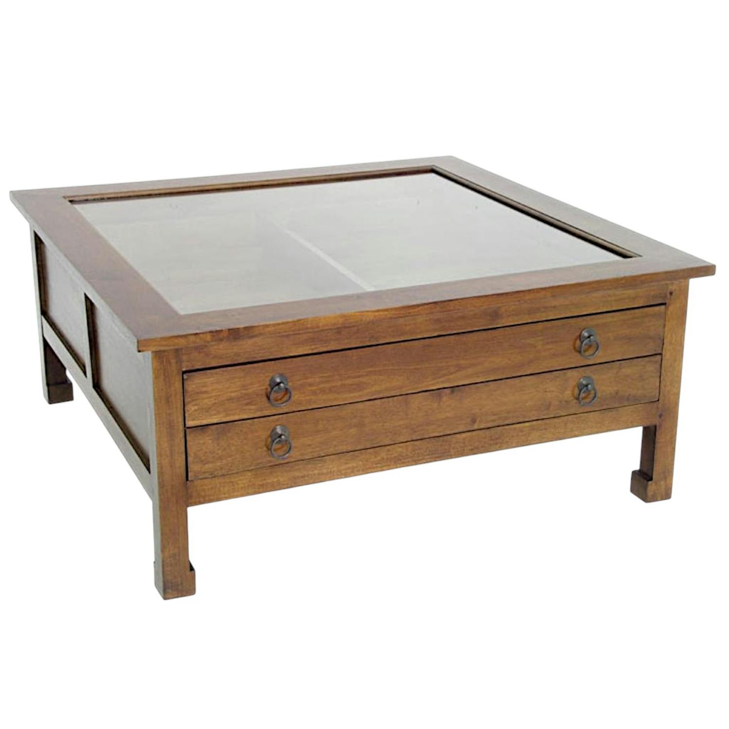Table basse en bois massif - Style asiatique
