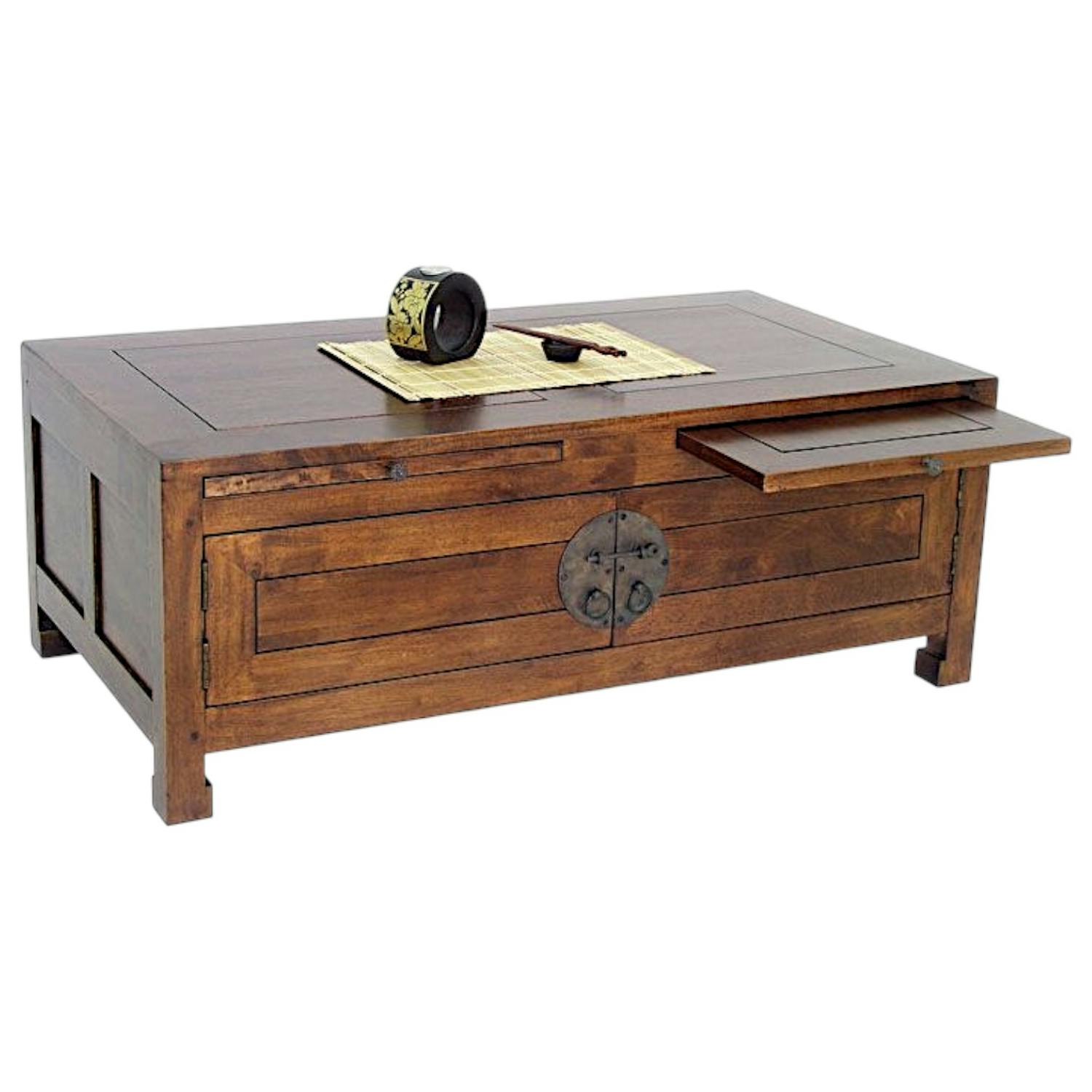 Table basse en bois massif - Style exotique