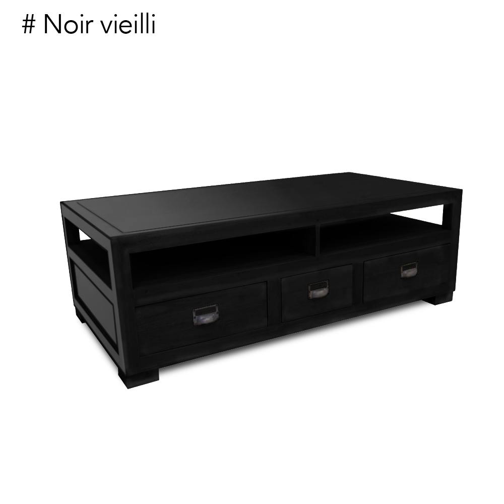 Table basse double face hévéa 125cm HELENA