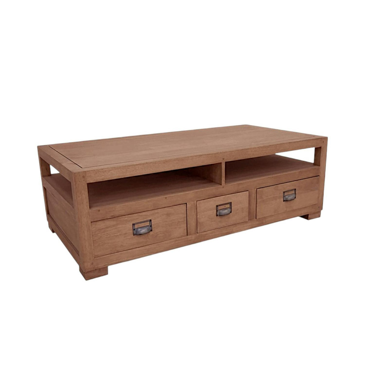 Table basse double face hévéa 125cm HELENA